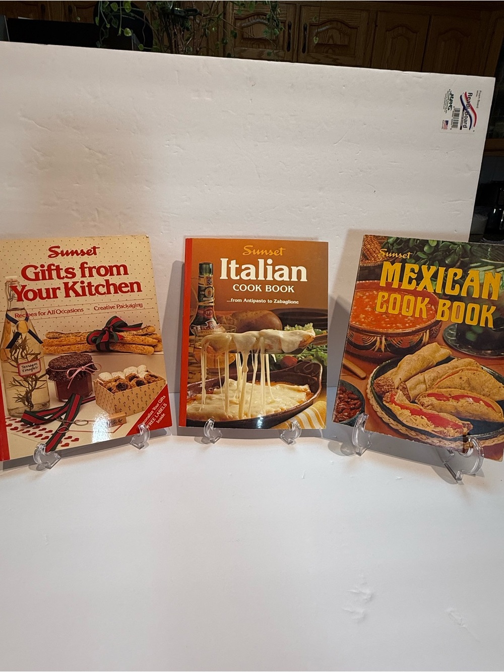 Set of 3 Vintage Sunset Cook Books - 1980's